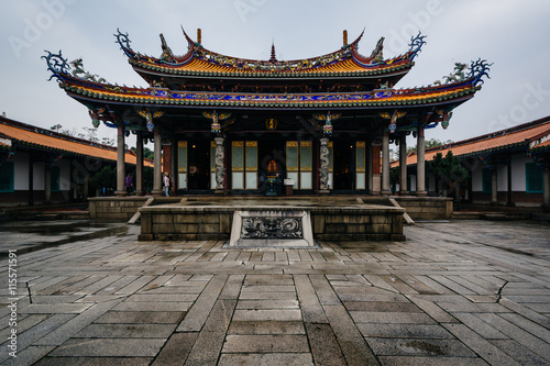 Exterior of the Taipei Confucius Temple, in Taipei, Taiwan.