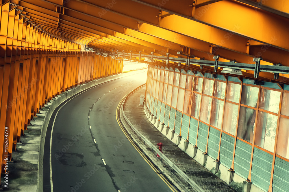 Wunschmotiv: modern road tunnel #115573778
