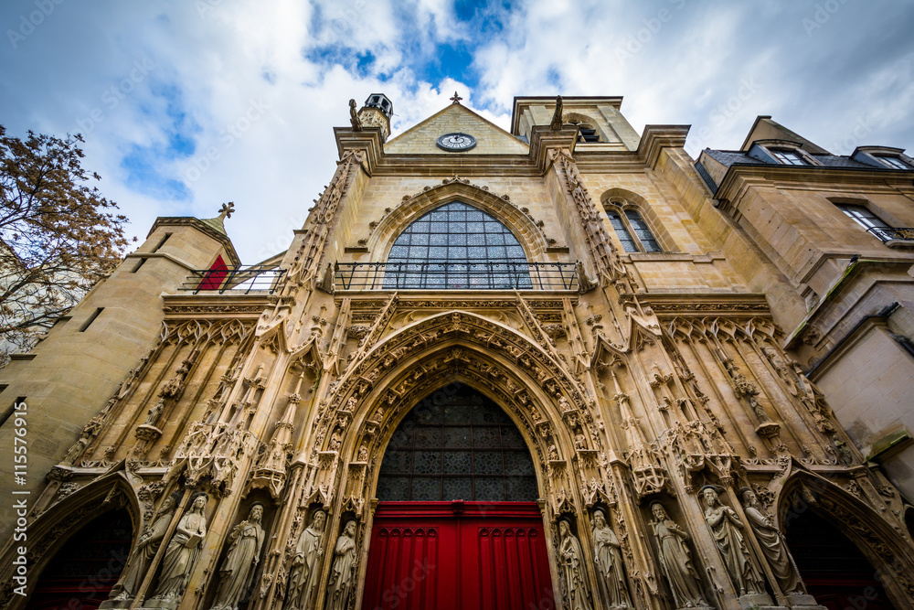 The Church of Saint-Merri, in Paris, France.
