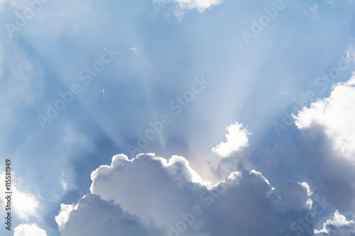 Blue sky clouds in the day