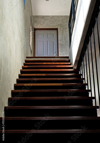 Home wood stairs style popularity © srisakorn