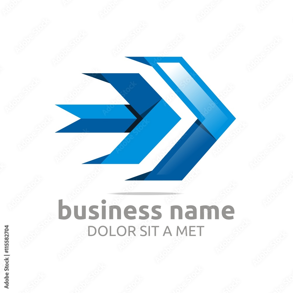Arrow symbol logo design element. Arrow symbol logo design element.
