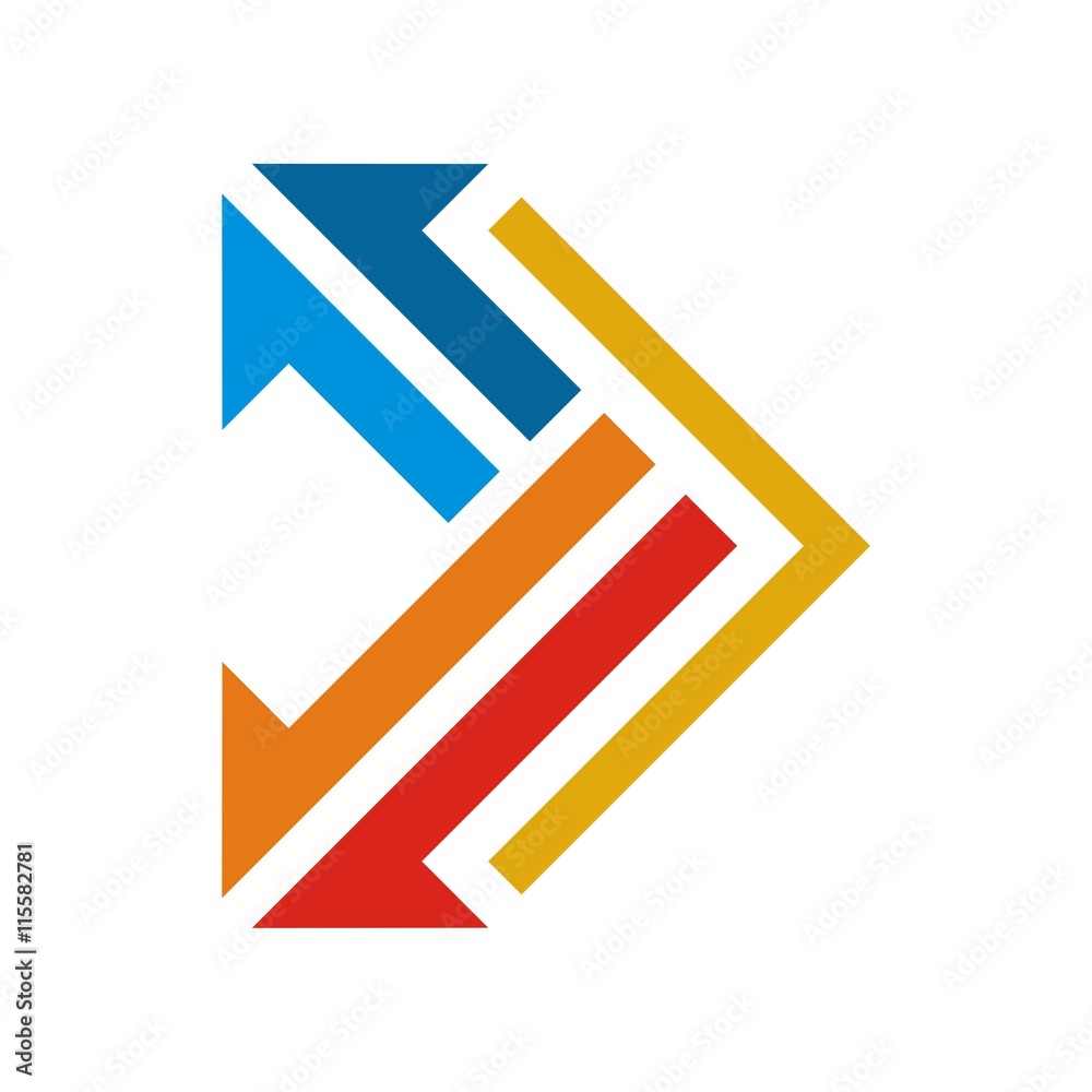 Symbol arrow vector logo icon Symbol arrow vector logo icon