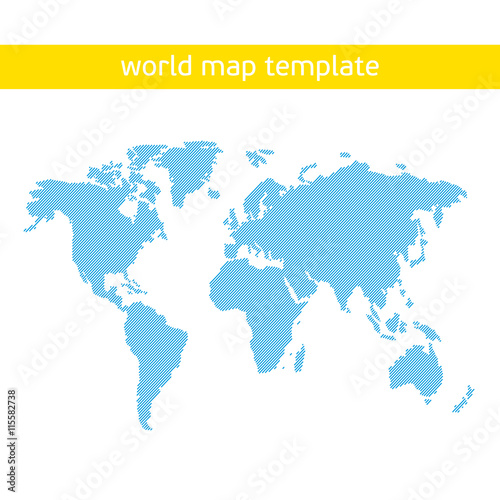 World map template