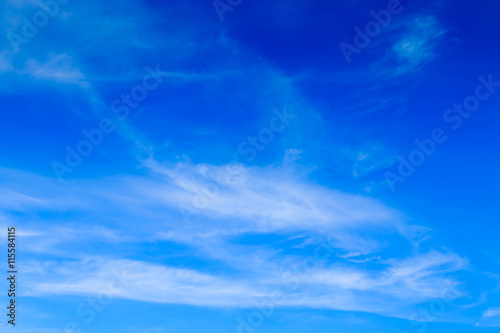 clouds in the blue sky