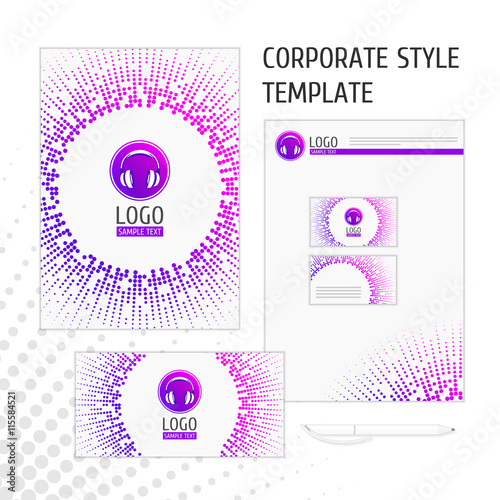 Corporate style template point