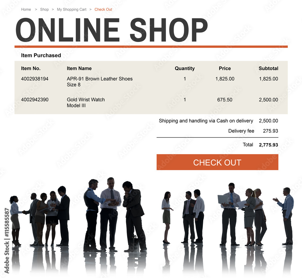 E-commerce Online Shopping Website Technology Concept E-commerce Online Shopping Website Technology Concept