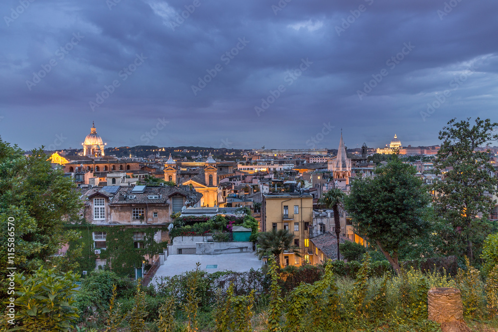 Obraz premium View of Rome from Pincian Hill