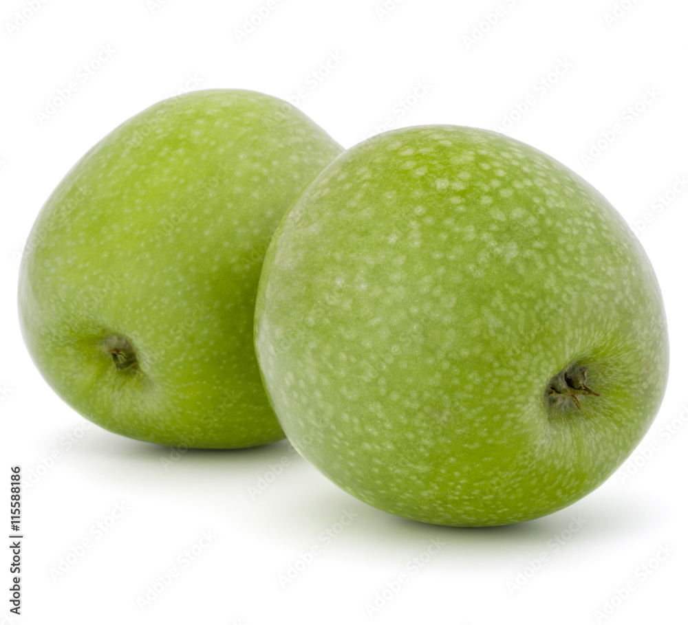 green apple isolated on white background cutout green apple isolated on white background cutout