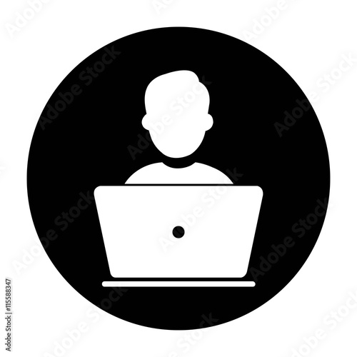 User with Laptop