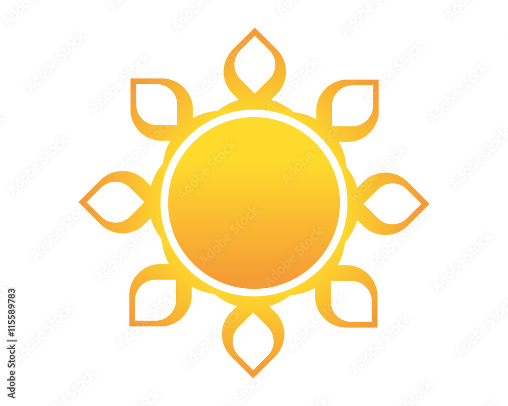 Sun Shaped Ornamental Geometry