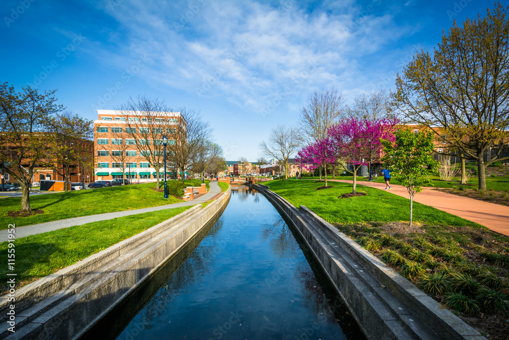 Carroll Creek, in Frederick, Maryland.