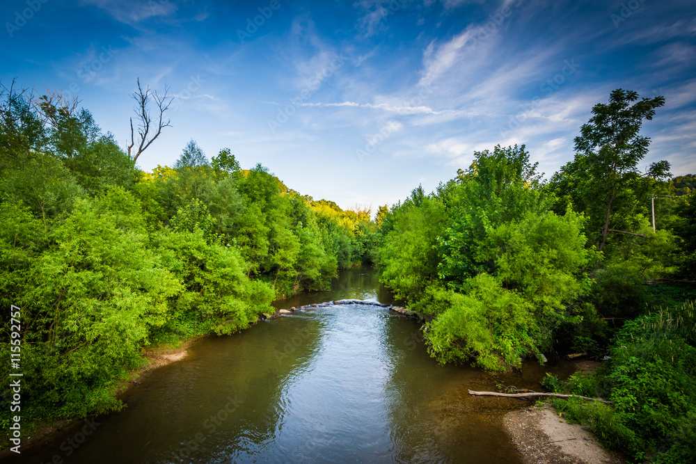 Codorus Creek, near Seven Valleys in rural York County, Pennsylv