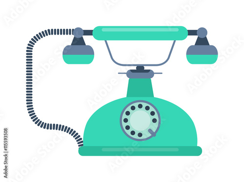 Old vintage keypad mobile phone and icon of old classic mobile phone antique vector. Old style mobile phone technology retro cellphone vector illustration isolated