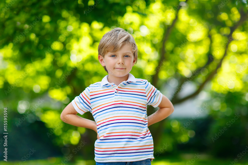 Portrait of little blonde preschool kid boy Portrait of little blonde preschool kid boy