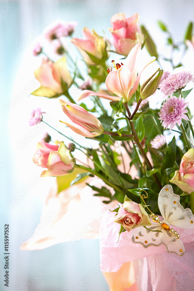 bouquet of flowers - obrazy, fototapety, plakaty 