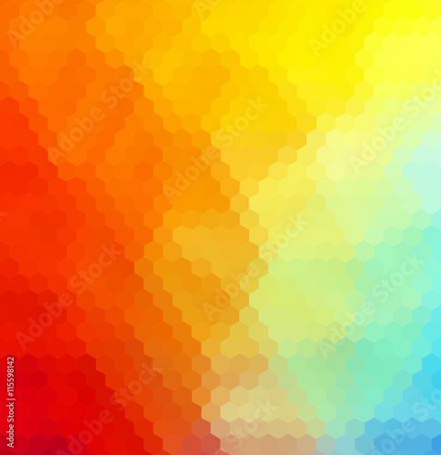 Geometric tile mosaic with colors triangles. Abstract polygonal and low poly pattern background. Ideal for screen wallpaper or other works and design.