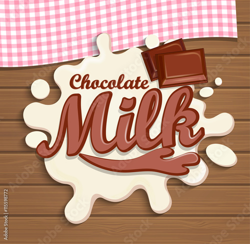 Milk chocolate splash.