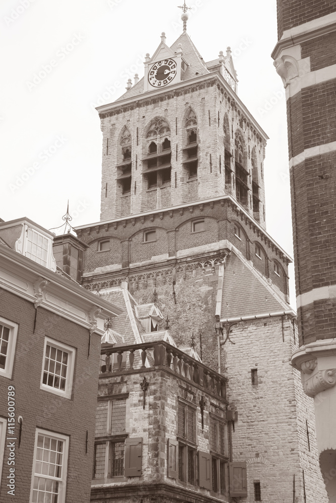 Oude Kerk - Old Church, Delft, Holland, Netherlands