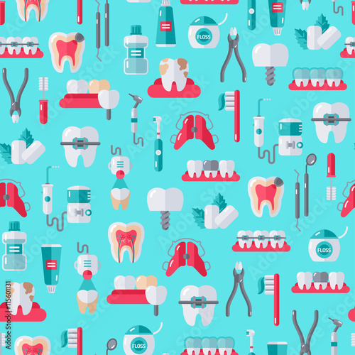 Seamless Dentist Equipment Pattern