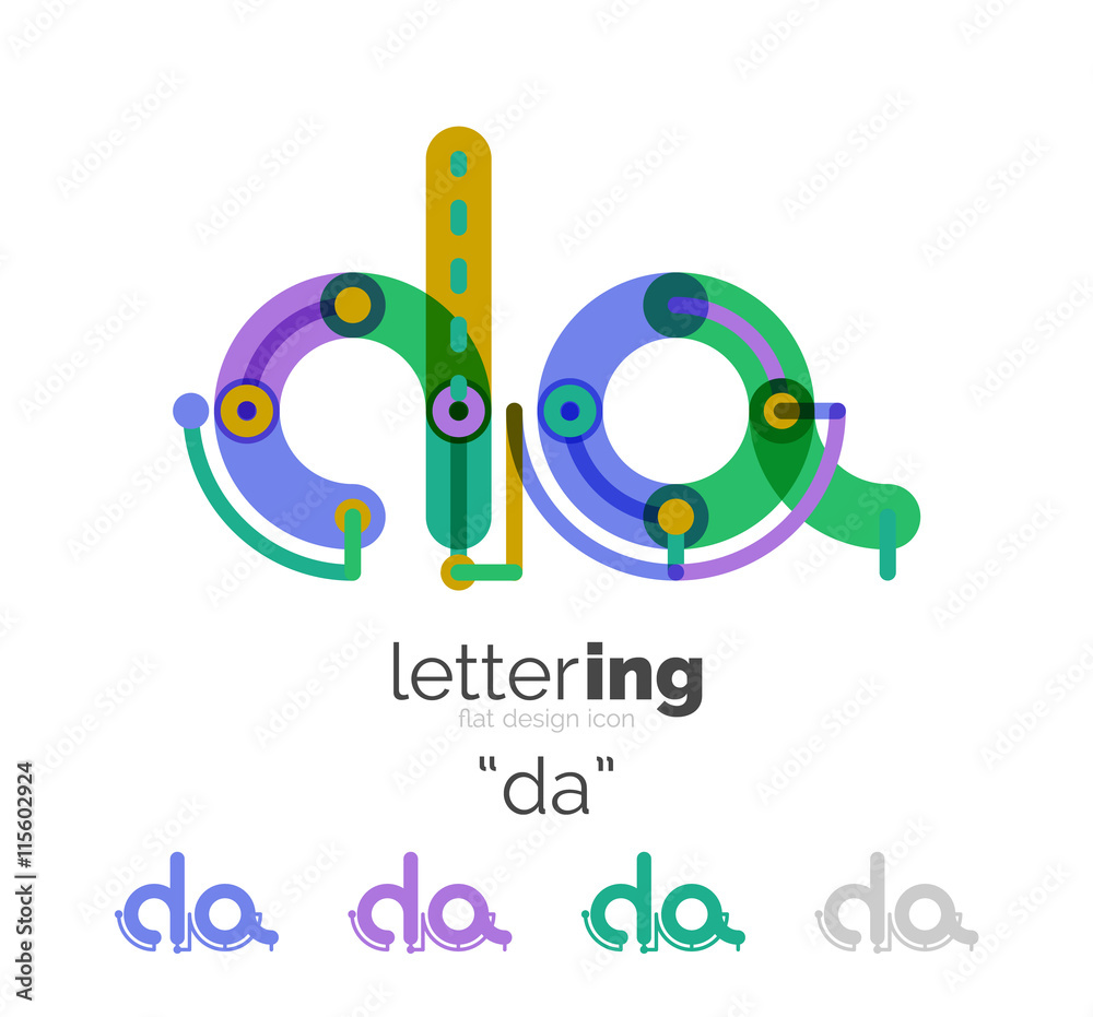 Letter logo line concept