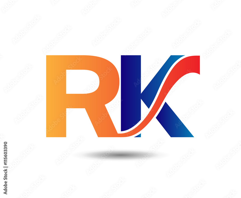 Unusual R and K. Business logo template
Unusual R and K. Business logo template