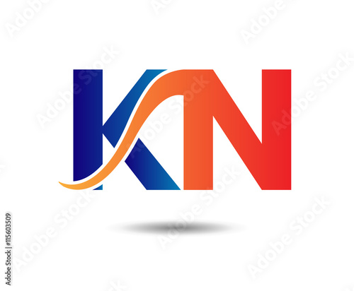 KN company linked letter logo
