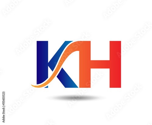 Free Download KH company linked letter logo
 - GFXLoad