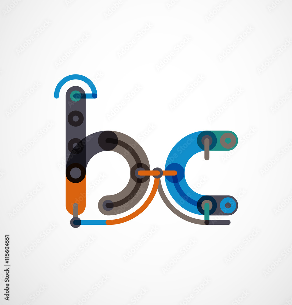 Colorful funny cartoon letter icon Colorful funny cartoon letter icon