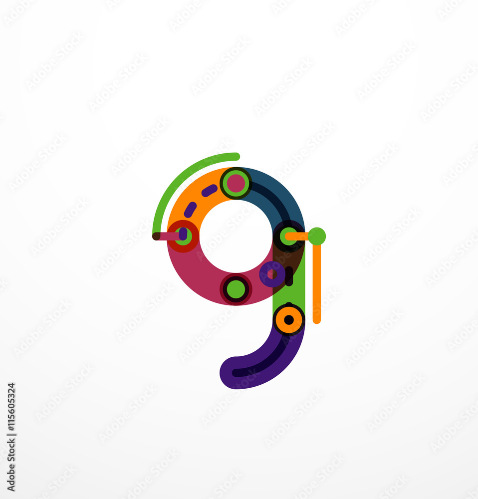 Colorful funny cartoon letter icon Colorful funny cartoon letter icon