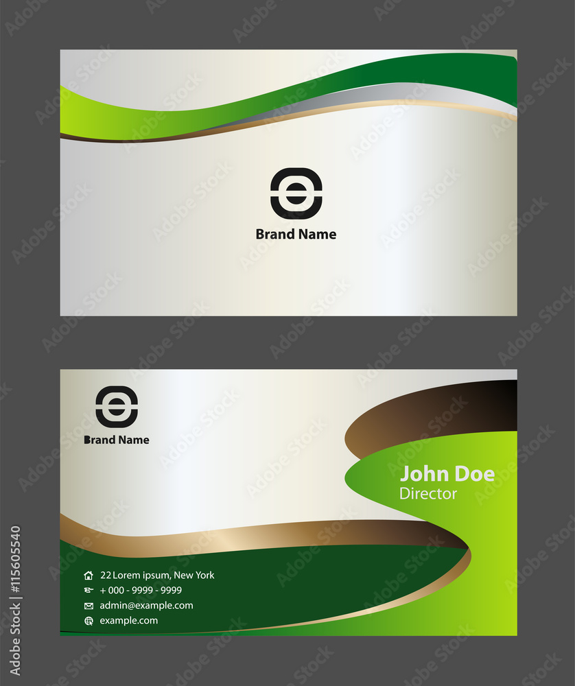 Fototapeta premium abstract vector business card templates 