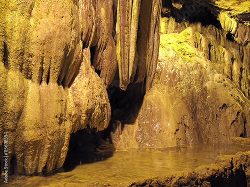 Inside of a cave photo