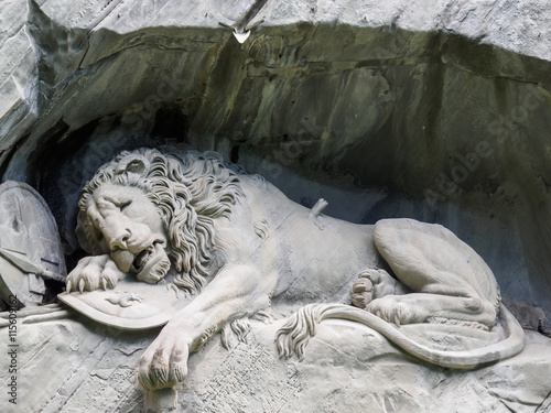 Lewendenkmal, the lion monument landmark in Lucerne, Switzerland
