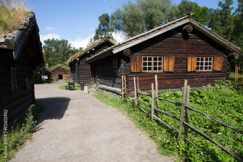 traditional scandinavian wooden house