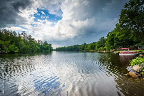 Storm clouds over the Piscataquog River,  in Manchester, New Ham photo