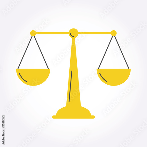 Justice Balance Libra icon symbol logo Modern style