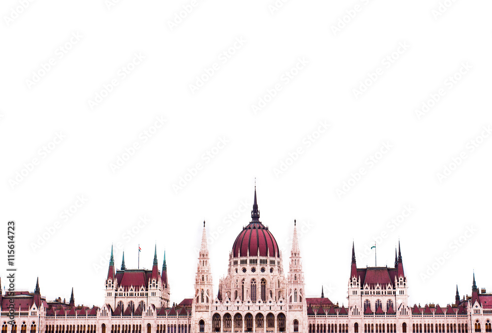 budapest parliament building, isolation background