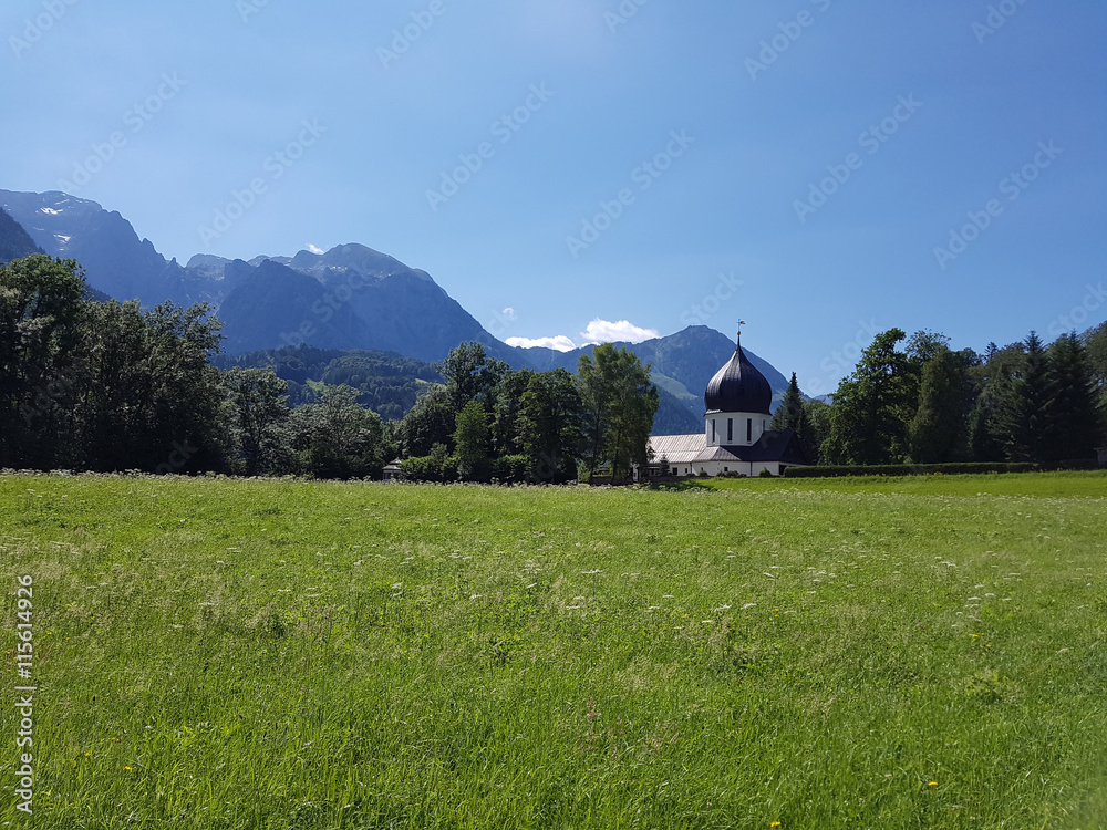 Kapelle, Bergfriedhof, Berchtegaden, Oberbayern