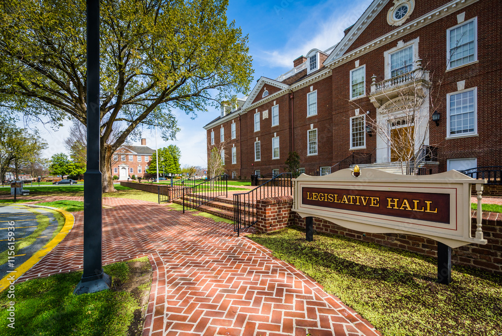 The Delaware State Capitol Building in Dover, Delaware.
