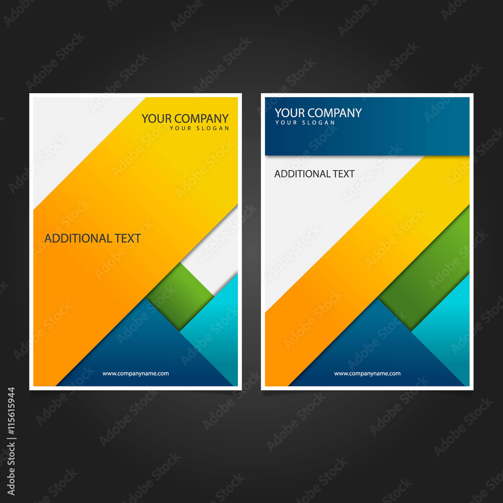 Fototapeta premium Business Brochure and Cover Design Template Vector