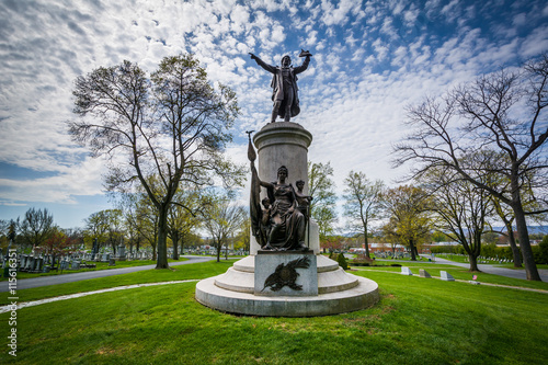Принти на полотні The Francis Scott Key Burial Site at Mount Olivet Cemetery in Fr