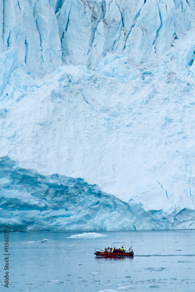 landscape of the svalbard glaciers and nature