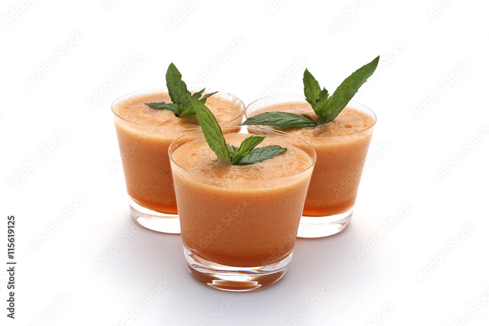 Verrines - mousse de melon Verrines - mousse de melon