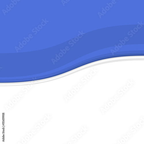 Blue and White Blank Abstract Background. Vector