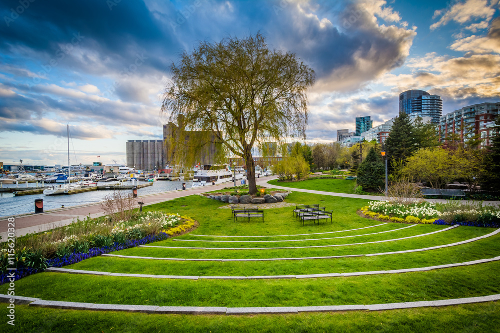 The Toronto Music Garden, at the Harbourfront in Toronto, Ontari The Toronto Music Garden, at the Harbourfront in Toronto, Ontari