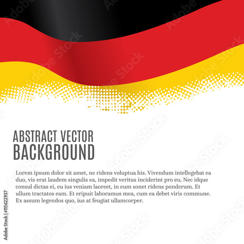 Vector background with German flag and copy space