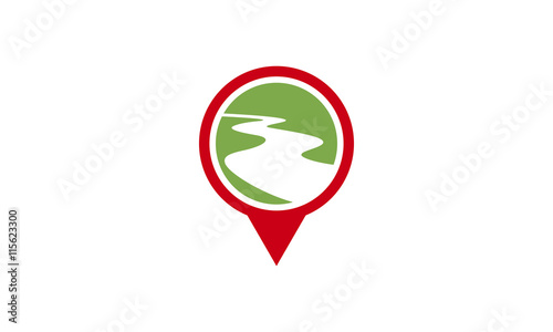 Free Download auto road location icon logo - GFXLoad