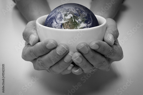 Foto Saving earth and people care