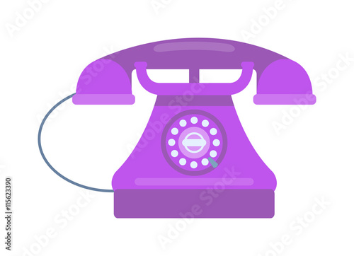 Old vintage keypad mobile phone and icon of old classic mobile phone antique vector. Old style mobile phone technology retro cellphone vector illustration isolated