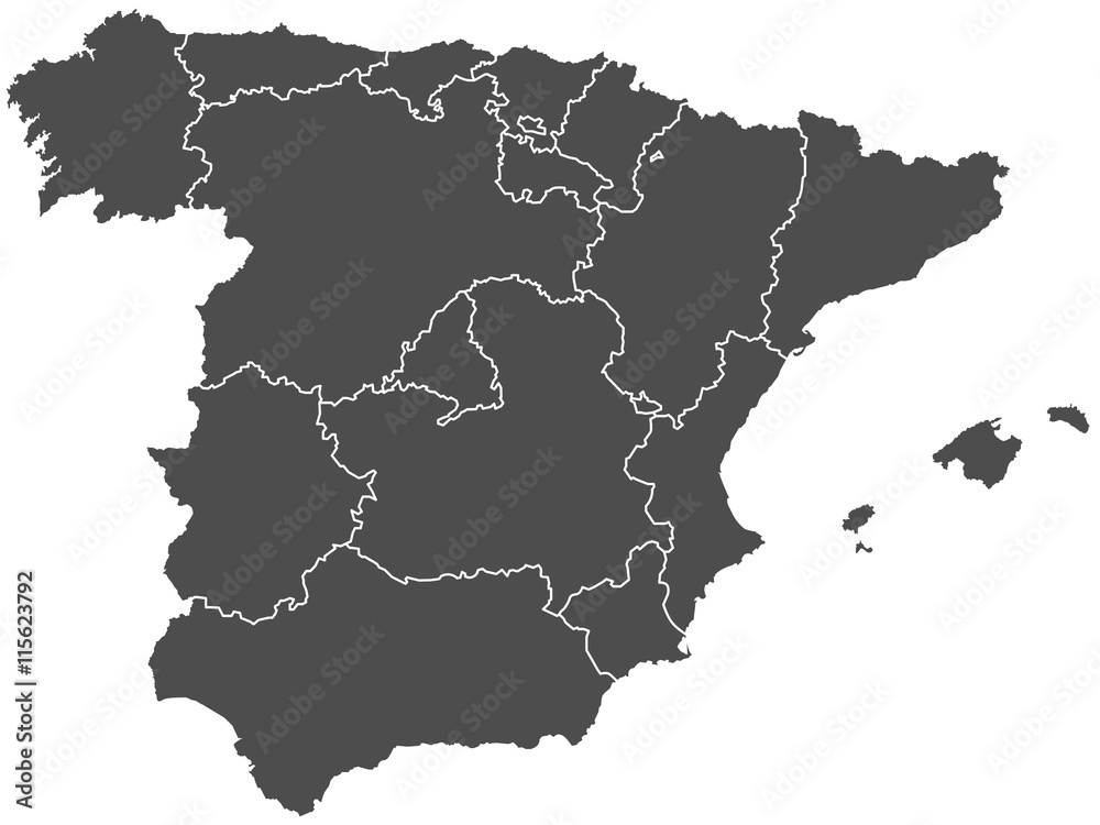 Obraz premium spain map